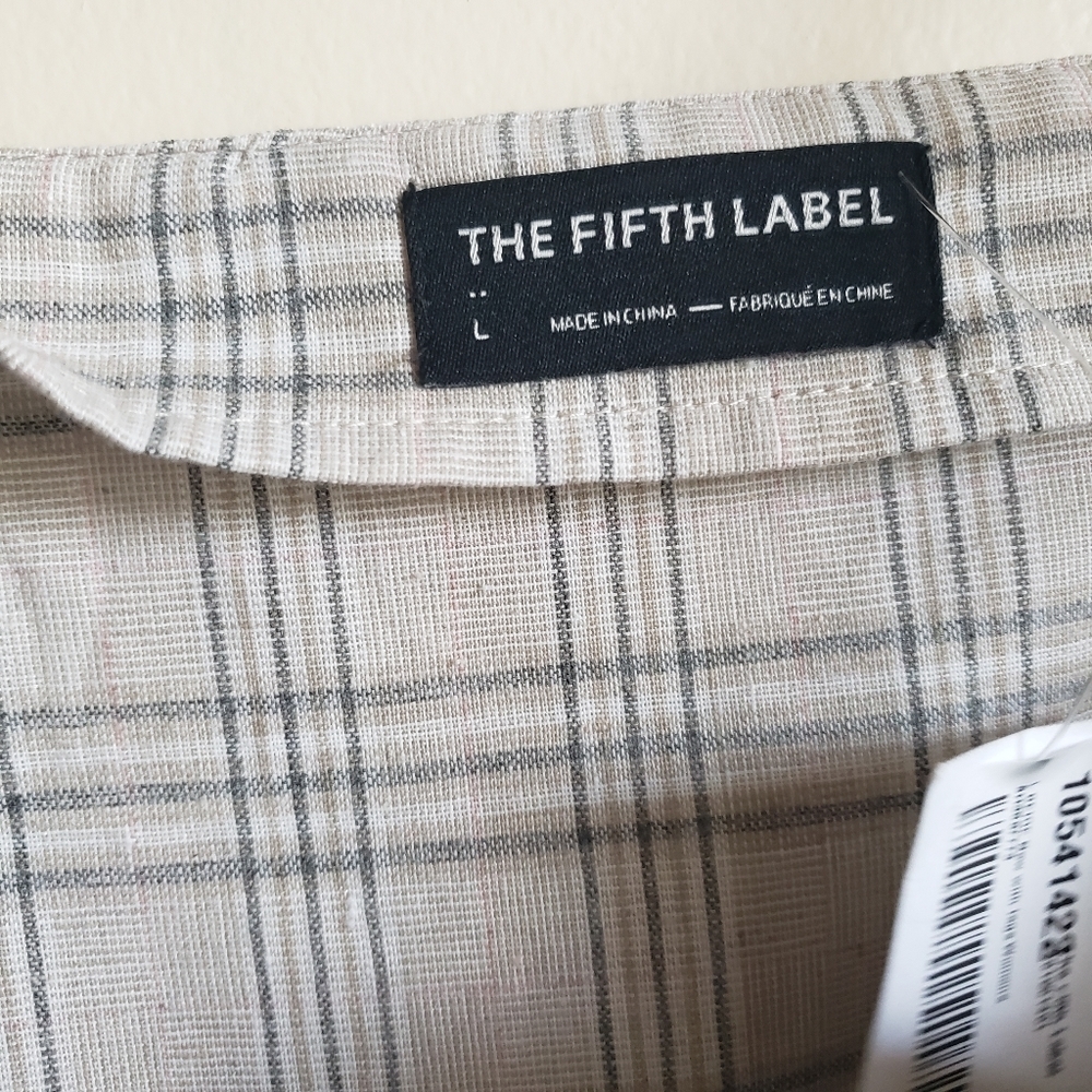 The Fifth Label Violet Check Dress in Sand L - Picture 9 of 11